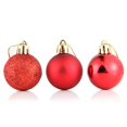 thumbnail image 4 of Gibobby 24 de Navidad para fiestas, decoraciones para árboles de Navidad, adornos colgantes + 6 piezas de Papá Noel(Red), 4 of 5