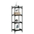 thumbnail image 3 of vidaXL Bookcase Storage Bookshelf Display Book Cabinet Black Engineered Wood, 3 of 192