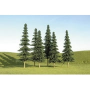 Bachmann 32157 N Scale Scene Scapes Trees 2"- 4" Spruce Trees N Train (36 Piece)