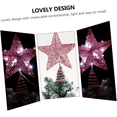 thumbnail image 3 of Christmas Tree Topper Star Warm White Light Christmas Tree Decor for Christmas Holiday Home Fit for General Size Xmas Tree, 7.8 Inch, 3 of 6