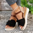 thumbnail image 2 of Women's Orthopedic Sandals With Arch Support - Wide Width Dressy Wedge Flip Flops For Summer 2 of 10