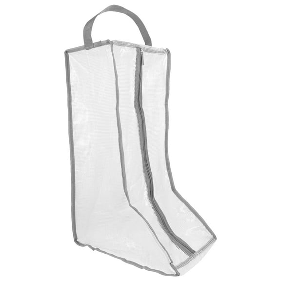 TEHAUX Beige Cotton Linen Shoe Bag for Travel and Boot Storage, 48x29CM, Lightweight and Portable