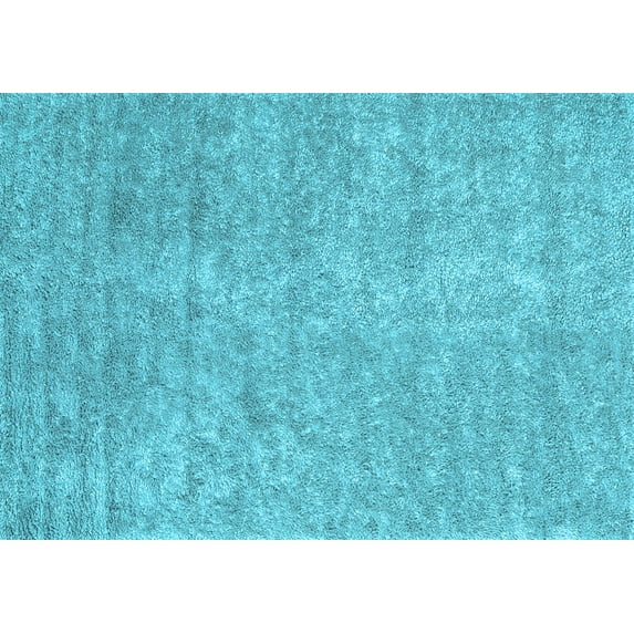 Ahgly Company Indoor Rectangle Abstract Light Blue Contemporary Area Rugs, 7' x 9'