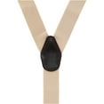 thumbnail image 2 of CTM®  1.375 Inch Wide Solid Color Y-Back Button-End Suspenders (Men's), 2 of 3