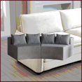 thumbnail image 2 of Modern Curved Corduroy Sectional Sofa – 2-Piece Modular Set with 4 Pillows for Living Room, Bedroom or Office, 2 of 22
