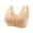 Beige, variant on VISALY Push Up Bra Cotton Bras For Women Comfortable Bra For Seniors 2023 New Comfortable Front Closure Bra Cotton Bras For Older Women Wireless Bras For Women Comfortable Bras Bras For Women Beige L