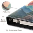 thumbnail image 3 of FORMRS 3 Ring Photo Album 4"x6" Self Adhesive Large Capacity PU Leather Cover, Pine Tree at Dawn, 3 of 8