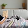 thumbnail image 3 of Dream Soft Flannel Fleece Throw Blanket, Best Dreams Happen When You are Awake Colorful Aquarelle Paint Smear Background, Cozy Plush for Indoor and Outdoor Use, 60" x 80", Multicolor, by Ambesonne, 3 of 5