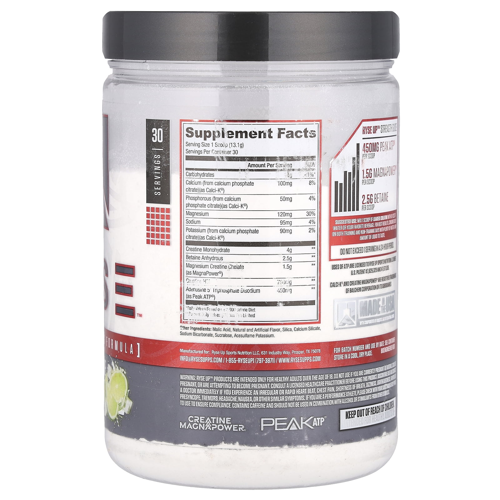 RYSE Creatine Powder for Men & Women - Baja Cooler - 30 Servings