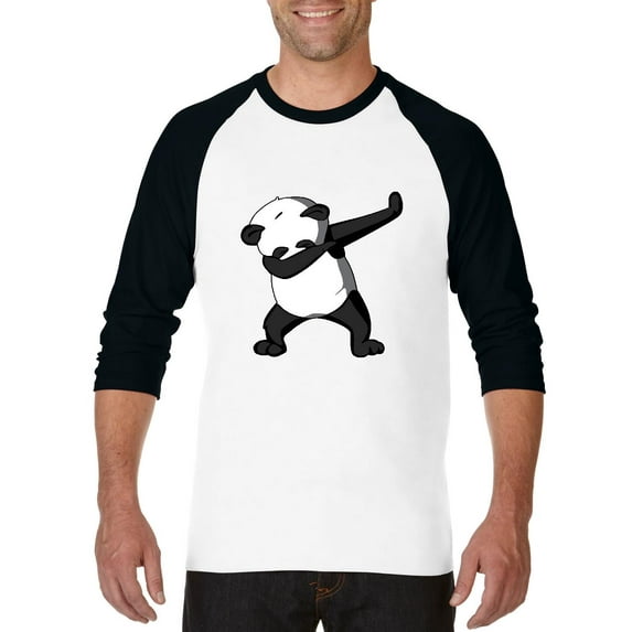 Artix - Mens Raglan Sleeve Baseball T-Shirts - Dancing Panda