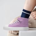 thumbnail image 4 of Toddler Shoes for Girls Boys High Top Kids Canvas Sneakers Adjustable Strap Casual Shoes Comfy Fashion Running Walking Classic Sneaker Indoor Outdoor, 4 of 6