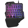 One Handed Keyboard 35keys RGB Wired Gaming Keyboard for PS4 Xbox One PC,3pcs