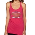 thumbnail image 1 of Wild Bobby, Football Mom, Sports, Women Tri-Blend Racerback Tank Top, Shocking Pink, Small, 1 of 4