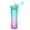 Green & Purple, variant on OLDLEY Kids Water Bottle 15oz with 2 Lids & Straw, Leak-Proof Tritan Plastic Bottle for School, Toddler Girls