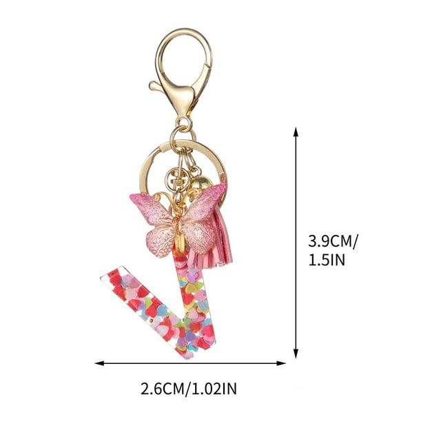 New English Letter Keychain Hanger Car Keychain Bag Accessories