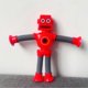 thumbnail image 2 of CHAO Juguete robot con ventosa telescópica, juguete interactivo de descompresión para padres e hijos, para regalos de fiesta, juguete de viaje con lámpara, modelo rojo, 2 of 5