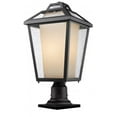 thumbnail image 1 of Z-Lite Memphis 1 Light Outdoor Pier Mount Light in Black, 1 of 1