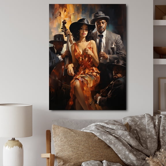 Designart "Harmonious Harlem Melodies I" African American Wall Art Living Room