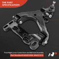 thumbnail image 5 of A-Premium Front Right Lower Control Arm, with Ball Joint & Bushing, Compatible with Chevrolet Trailblazer 2008-2009, GMC Envoy 2008-2009, Isuzu Ascender 2008, Saab 9-7x 2008-2009, Replace # K621315, 5 of 9