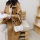 thumbnail image 5 of Bolsa Retro Alligator PU Leather Underarm Totes Bolso de hombro con cadena para mujer (Blanco) Ehuebsd Nuevos Originales, 5 of 9