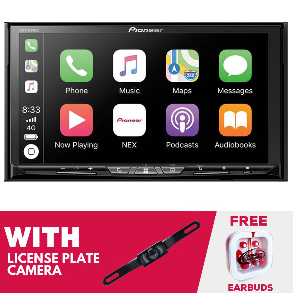 Pioneer AVH-W4500NEX 7" DVD Receiver Car Stereo with Free LP Camera