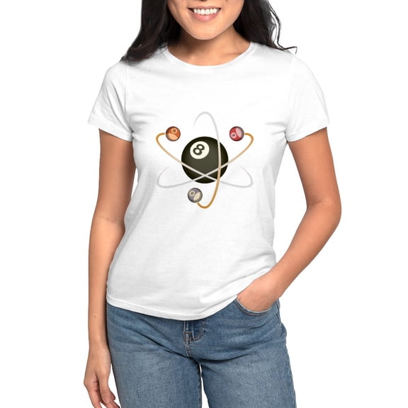 CafePress - Billiard Atom Women's T Shirt - Women's Classic T-Shirt