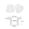 thumbnail image 2 of Uxcell 12 pack Flanged Sleeve Bearings Plastic Bushings 5.5mm Bore x 8.5mm OD x 7mm Length Nylon Bushings, White, 2 of 5