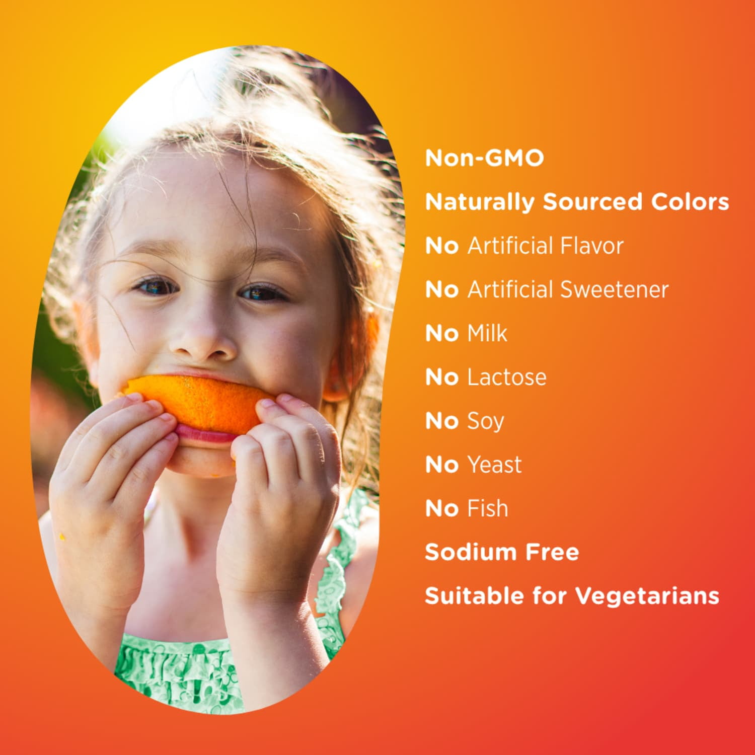 Nature's Bounty Kids Vitamin C, D & Zinc for Immune Support Jelly Beans, Orange Burst, 80 Count
