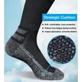 thumbnail image 2 of suaskk Calcetines para botas de trabajo para hombre, calcetines gruesos acolchados que absorben la humedad, 4 pares, 2 of 7