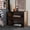 Off-White, variant on SAFAVIEH Munson Amish 2 Shelf 1 Drawer Nightstand, Dark Oak (27 in. W x 15 in. D x 22 in. H)