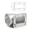 thumbnail image 2 of 2.5" Vband 90 Degree Elbow Adapter Flange Cast Stainless Steel For T3 T4 Turbo, 2 of 6