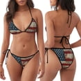 thumbnail image 3 of Balery American Flag1 Pijama Estampado Bikini de Dos Piezas para Mujer - Conjunto de Bikini Ajustable Sexy y Cómodo para Playa, 3 of 5