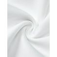 thumbnail image 4 of Women'S Elegant Deep V-Neck Long Sleeve Button Pleated Mini Blazer Dress White M, 4 of 9