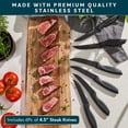 thumbnail image 4 of Juego de cuchillos Home Hero Kitchen de acero inoxidable con alto contenido de carbono, 20 piezas, 4 of 9