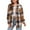 Multicolor 05, variant on QQAMB Women's Sherpa Lined Flannel Shirt Jacket Plaid Button Down Jacket Coat for Women with Pocket Multicolor M