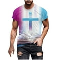 thumbnail image 1 of Birdeem T-Shirt à Manches Courtes Imprimé pour Hommes Col Rond Mode Décontractée Manches Courtes, 1 of 12
