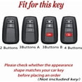 thumbnail image 2 of Key Fob Cover Compatible with Toyota Highlander RAV4 XLE XSE TRD Camry Corolla 2019-2026 4 Button Keychain Case Holder Protector,D-Keychain, 2 of 7
