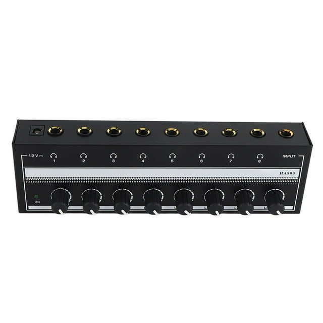 8 Channel Headphone ,Metal Stereo For Home Studios Live Recording 100-240V
