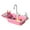 Pink, variant on Kids' Pretend Play Kitchen Set With Storage & Dishwashing/Vegetable Washing Accessories Multiple Colors Toys