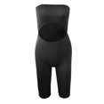 thumbnail image 2 of SRZYMJ Plus Size Jumpsuit Solid Color Open Back Tube Shorts Short Sportswear for Women Comfortable Stretchy Fit, 2 of 6