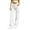 White, variant on Juniors Cargo Pants for Women Straight Leg Streetwear Button Mid Rise Hiking Trousers with Multi Pockets(Small,Beige)