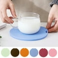 thumbnail image 5 of vnanda Flexible Round Placemat Thickened Anti-scalding Non-stick Table Protection Waterproof Heat Insulation Solid Color Reusable Flexible Stain-proof, 5 of 8