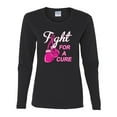 thumbnail image 2 of for a Support Awareness Womens Graphic Long Sleeve T-Shirt, Black, Small, 2 of 3