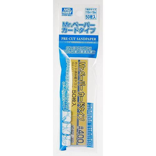 Mr. Paper Pre-Cut Sandpaper Card Type #400 (MT402) Plastic Model Kit Tool