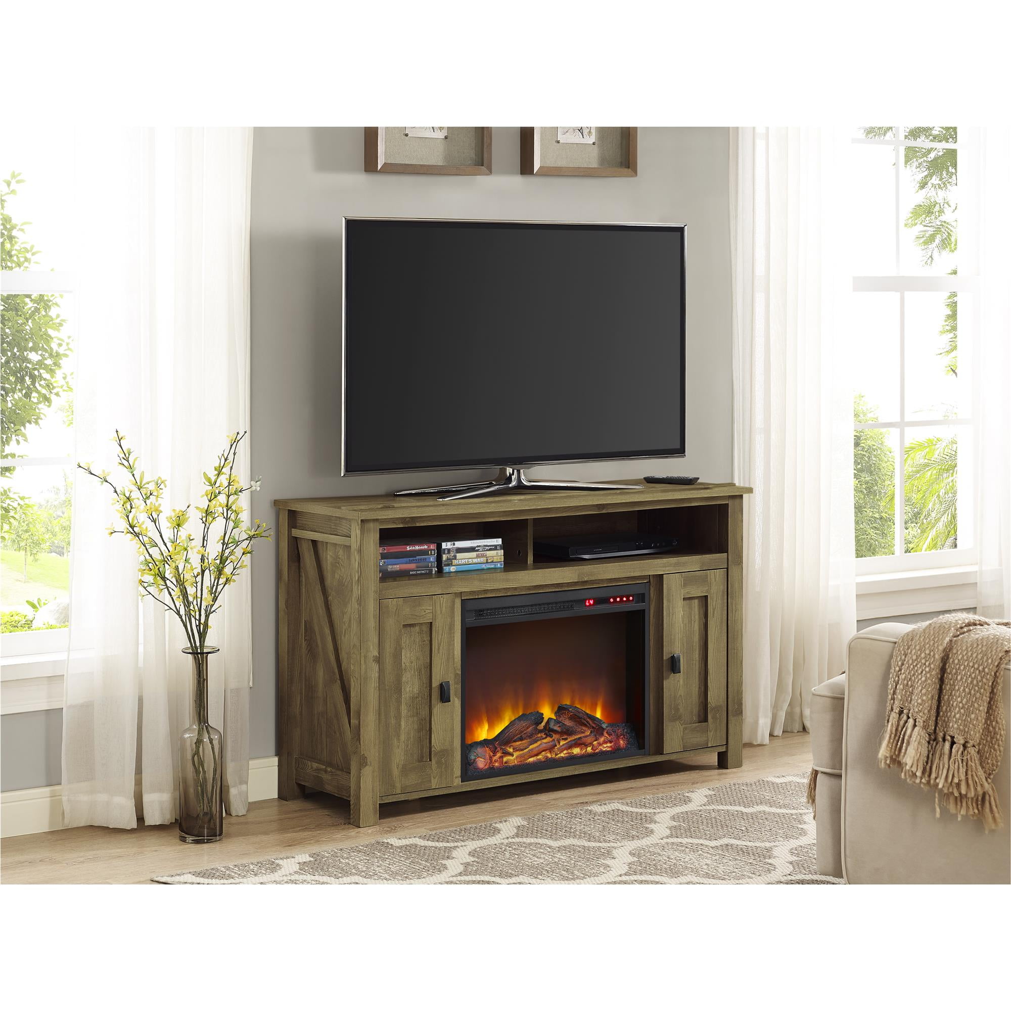 Ameriwood Home Farmington Electric Fireplace Tv Console For Tvs Ameriwood Home Farmington Electric Fireplace Tv Console For Tvs Multiple Colors And Sizes Com
