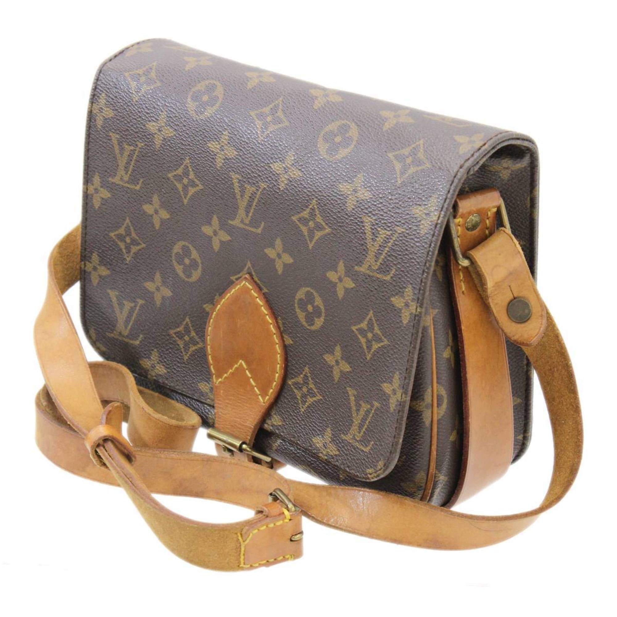 Authenticated Used Louis Vuitton Monogram Cartesier 22 Shoulder Bag M51253  Brown PVC Leather Women's LOUIS VUITTON 