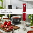 thumbnail image 5 of KitchenAid Cordless Variable Speed Hand Blender, Empire Red, KHBBV53, 5 of 7