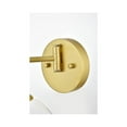 thumbnail image 4 of Living District Davian 1-Light Metal/Glass Swing Arm Wall Sconce in Brass/Clear, 4 of 6