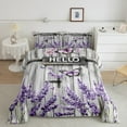 thumbnail image 2 of Castle Fairy 2-Piece Twin Size Comforter Set - Lavender Butterfly Floral Print, 2 of 8