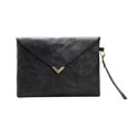 thumbnail image 2 of Embrague Bolso de sobre vintage para mujer, bolso de mano con solapa de papel Kraft, bolsos Retro (negro) Likrtyny Para Estrenar, 2 of 4